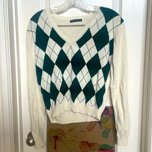 Brandy Melville argyle sweater